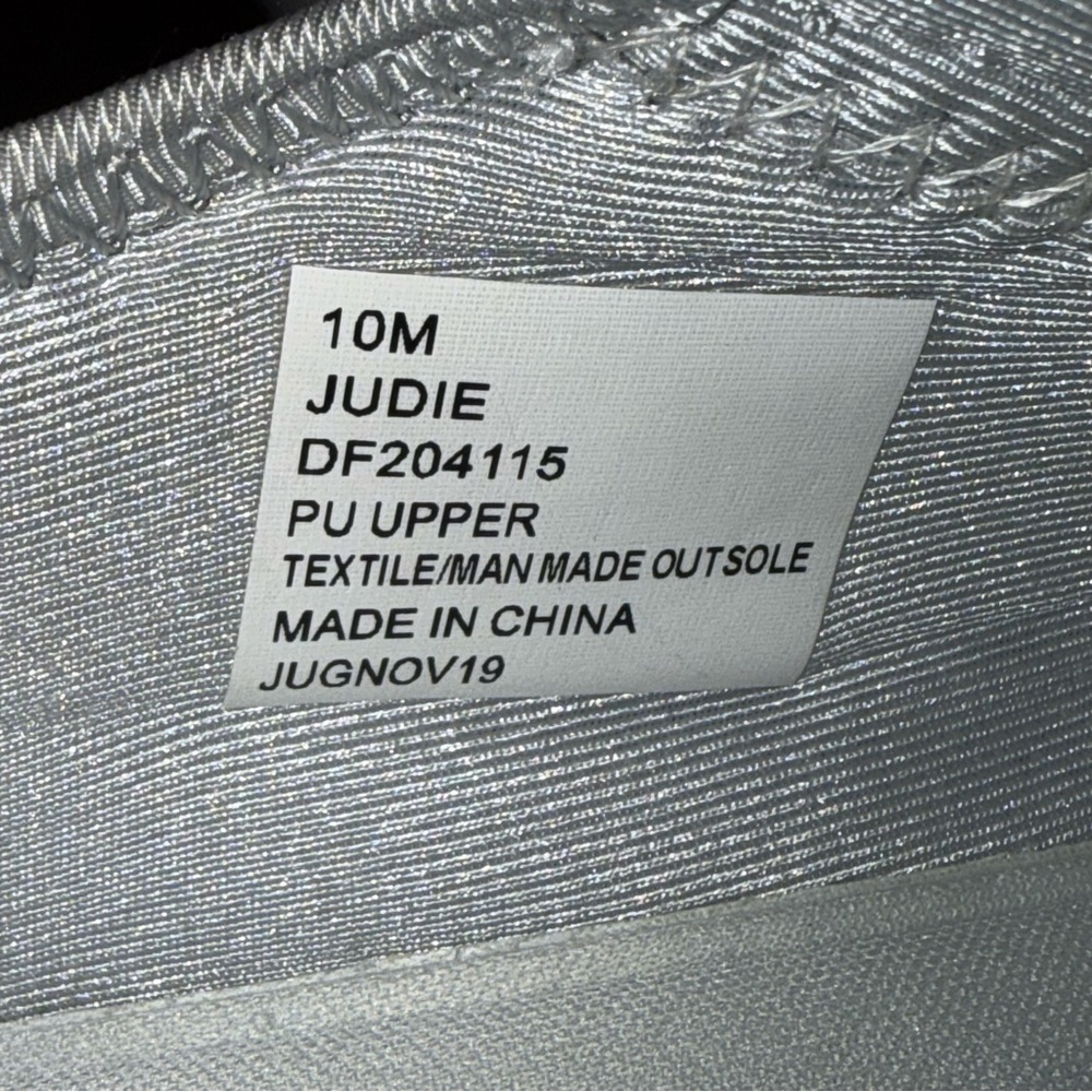 Daisy Fuentes Silver Glitter Sneakers 10M - Picture 9 of 10